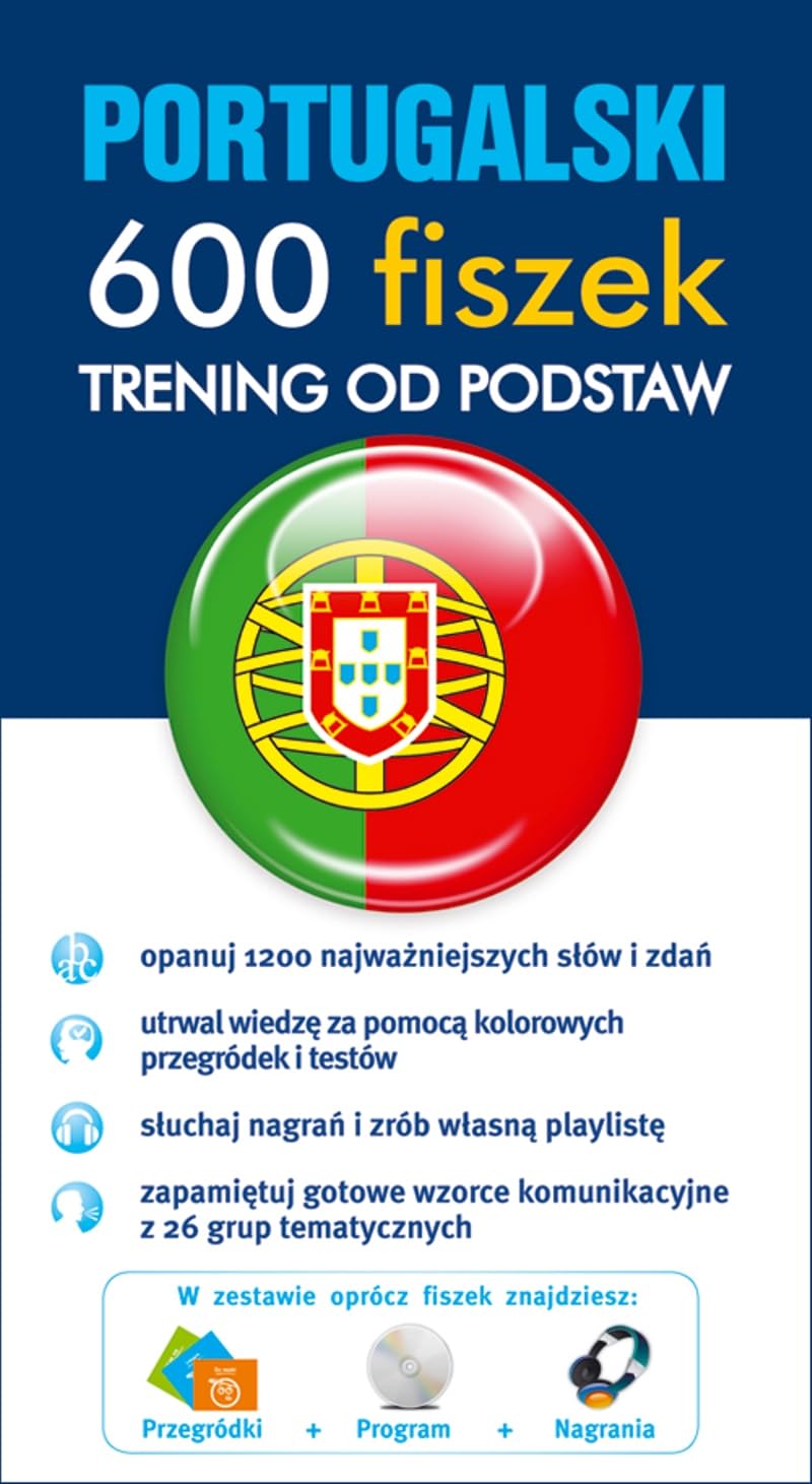 Portugalski 600 Fiszek Trening od podstaw book