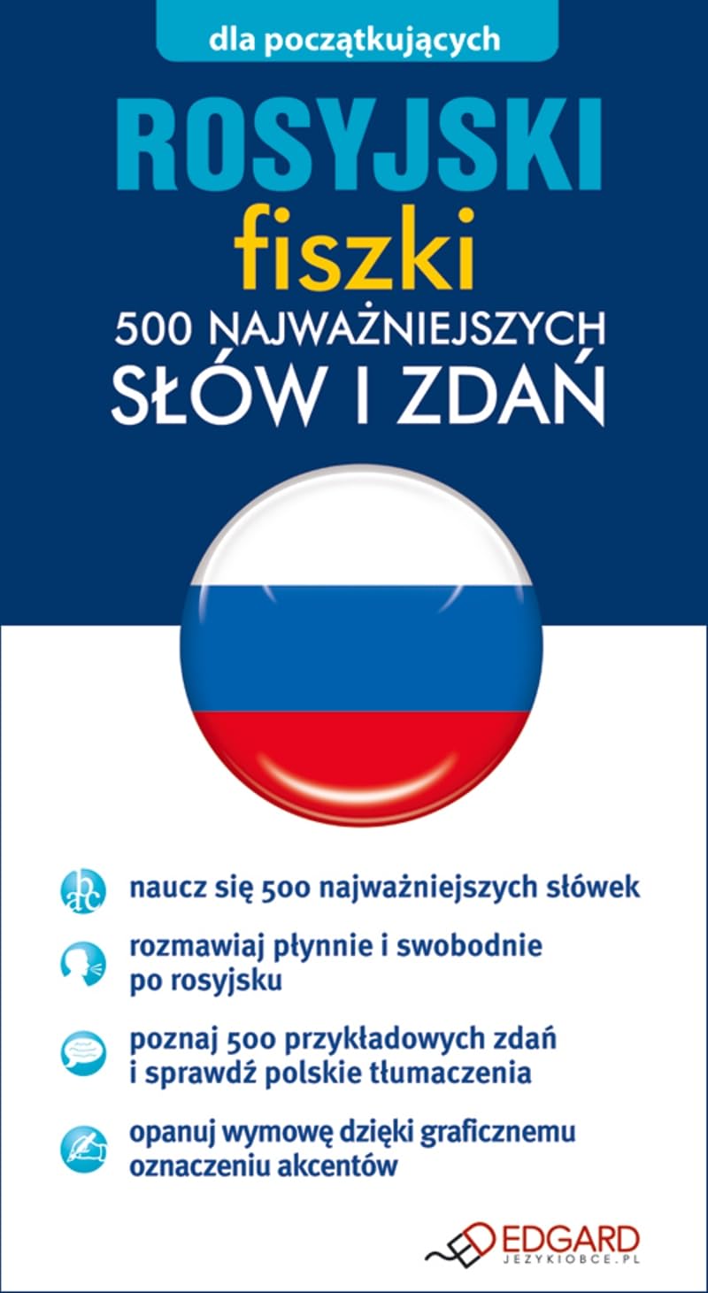 Rosyjski Fiszki 500 najwazniejszych slów i zdan Books