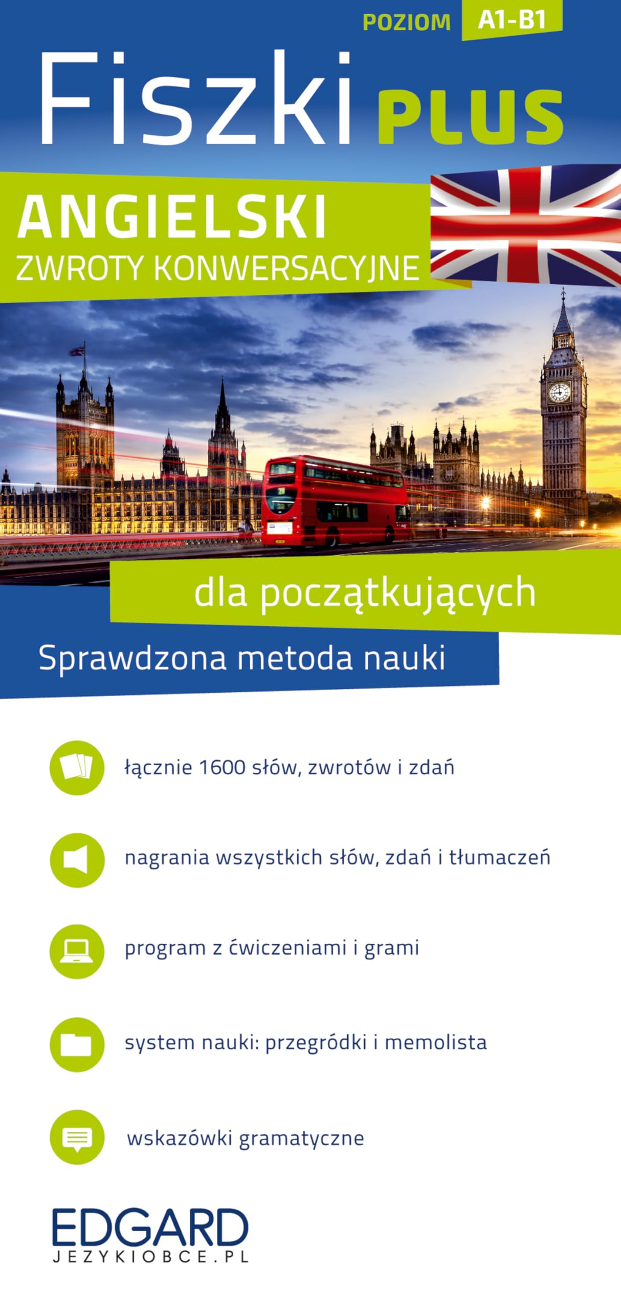 Angielski Fiszki PLUS Zwroty konwersacyjne dla poczatkujacych Media & Communication