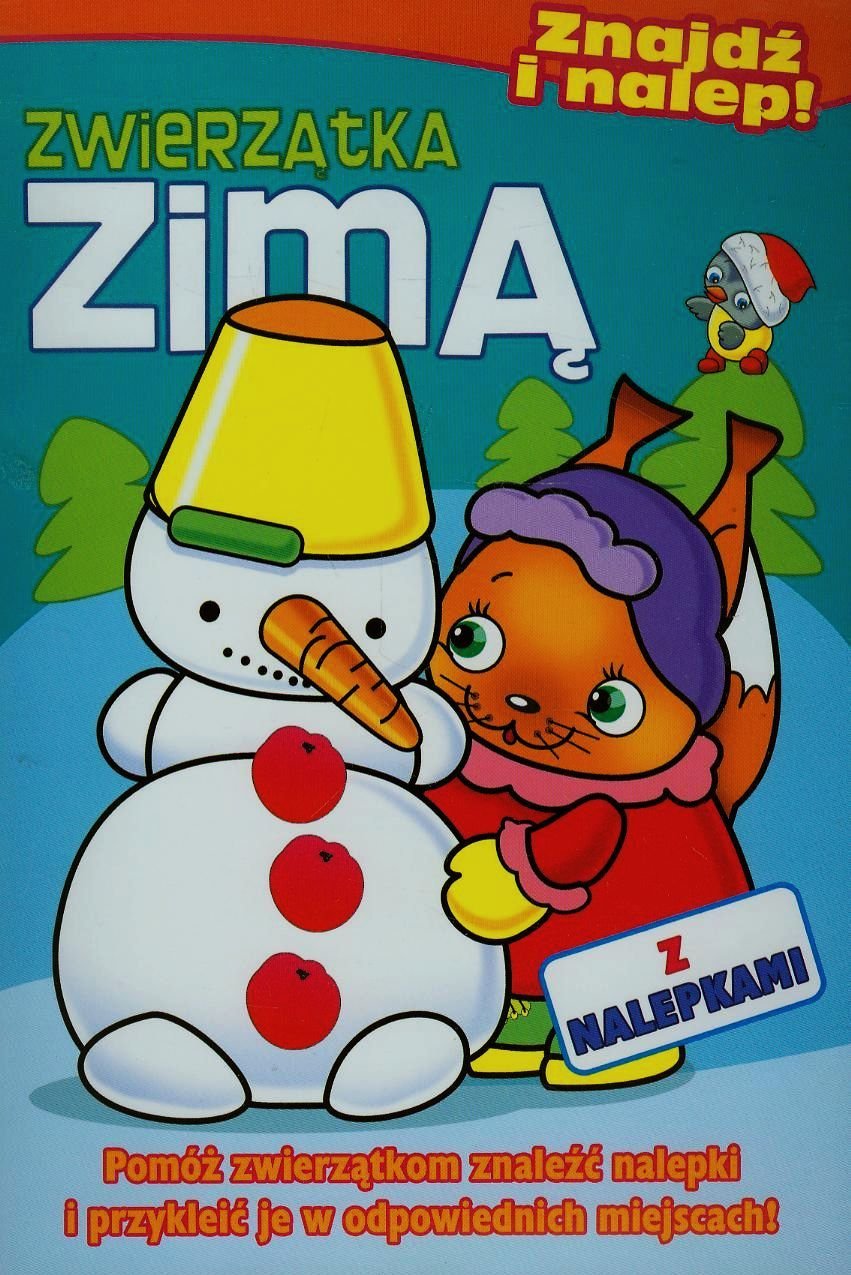 Zwierzątka zimą Znajdź i nalep! Books