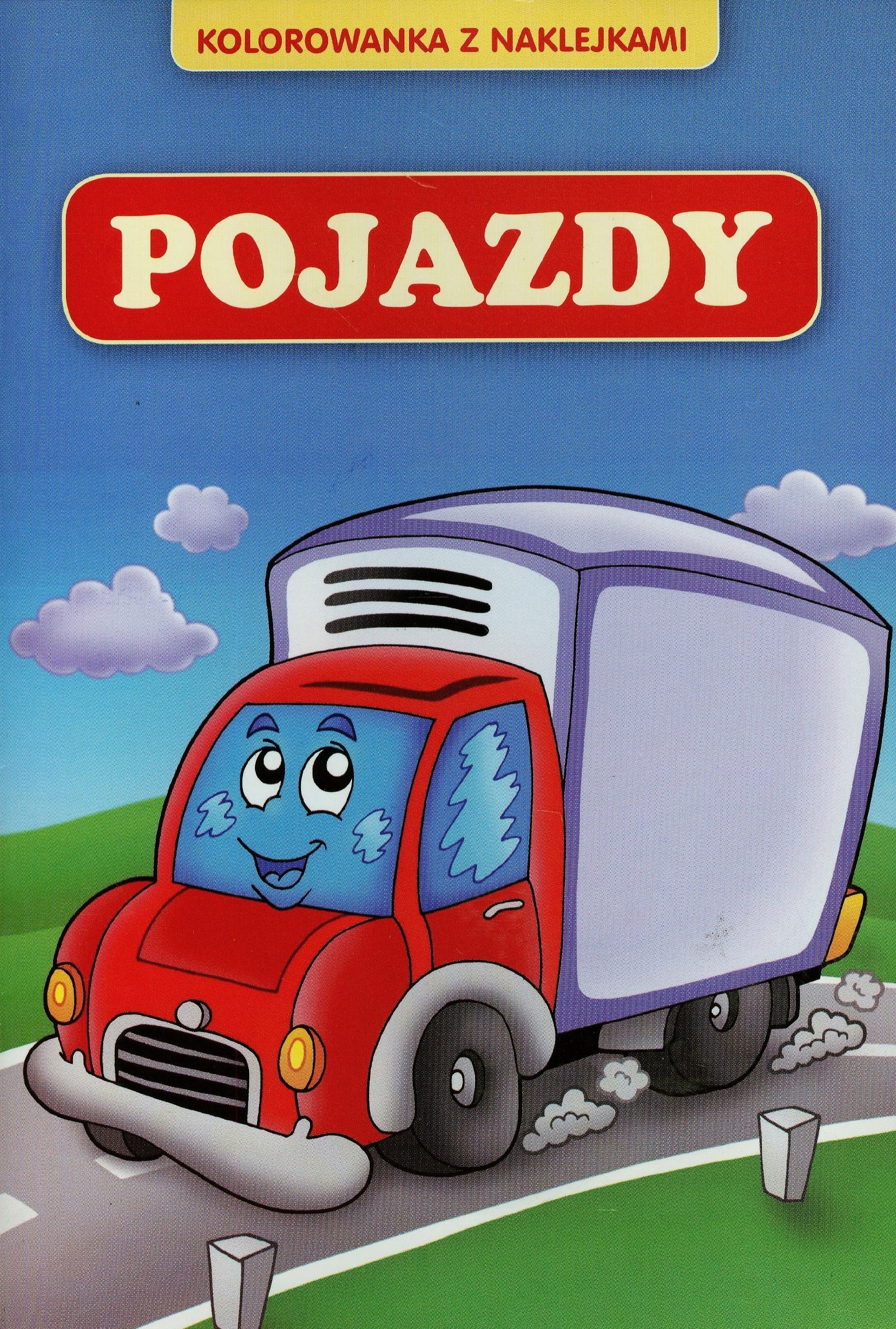 Kolorowanka z naklejkami Pojazdy Books