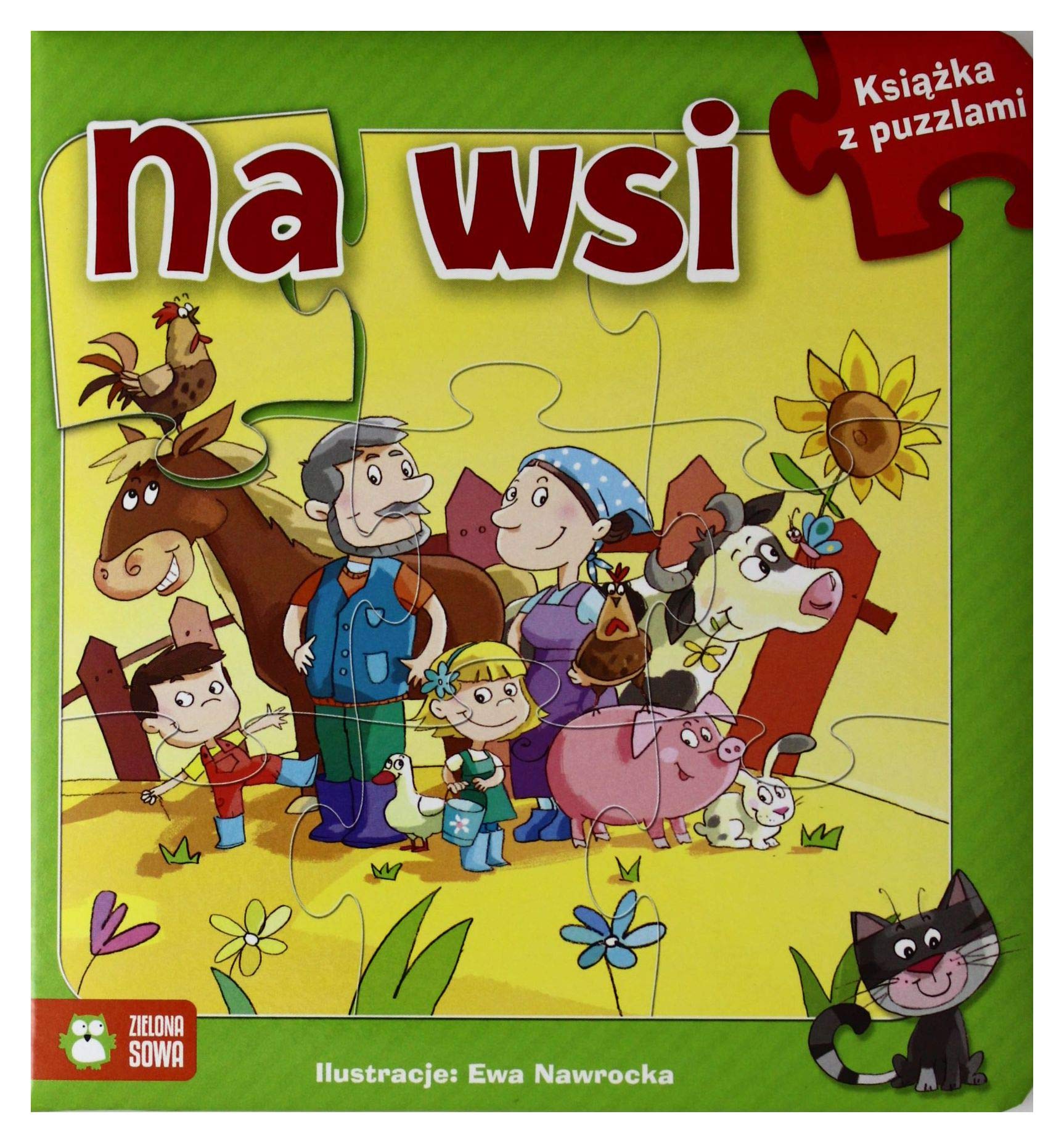 Książka z puzzlami Na wsi book