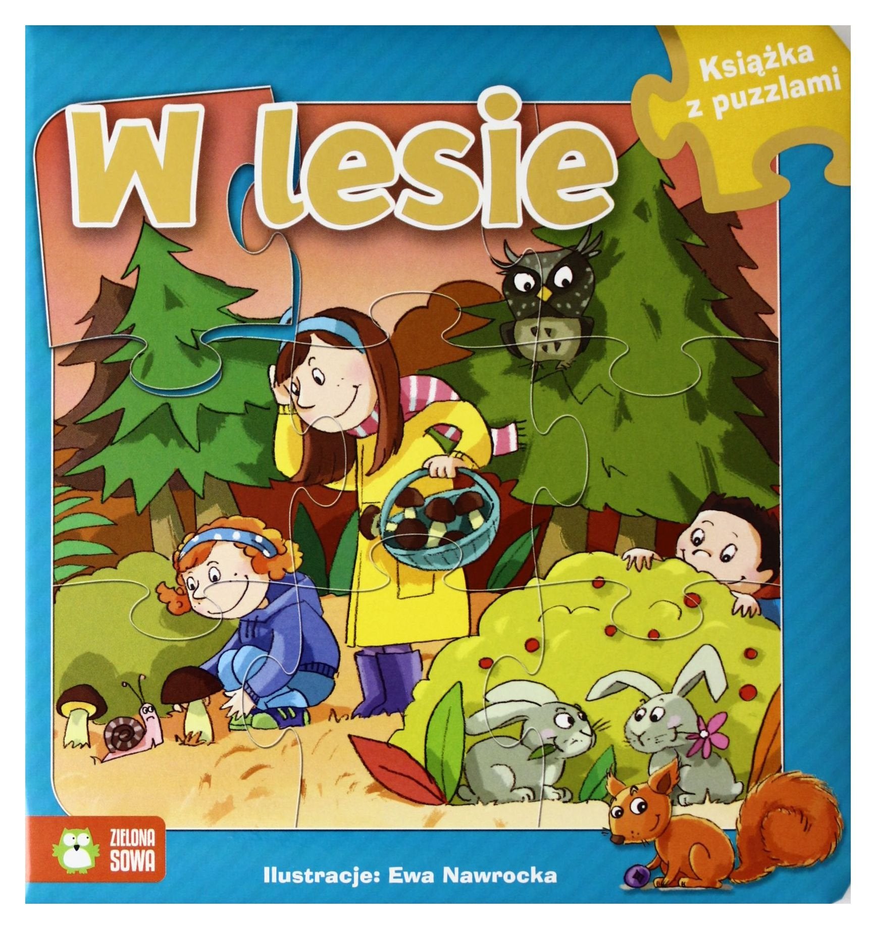 Książka z puzzlami W lesie Books