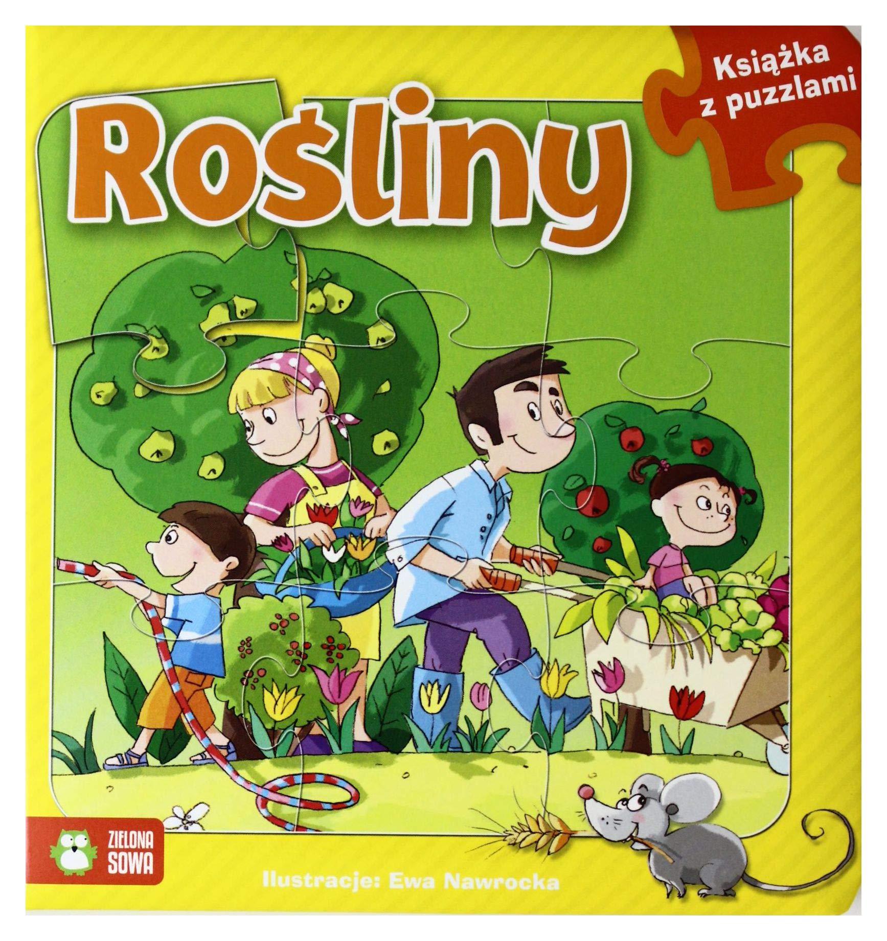 Ksiazka z puzzlami Rosliny Books