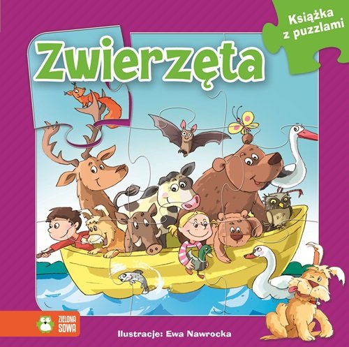 Ksiazka z puzzlami Zwierzeta Books