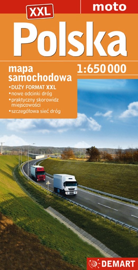 Polska mapa samochodowa 1:650 000 Maps & Plans