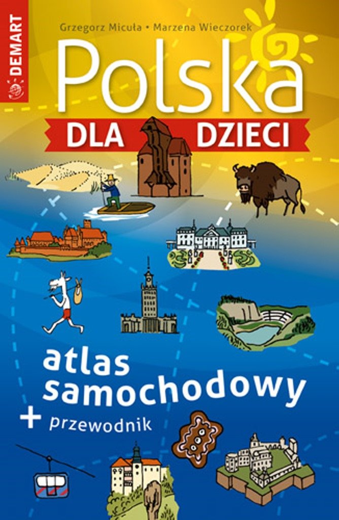 Polska dla dzieci atlas samochodowy book