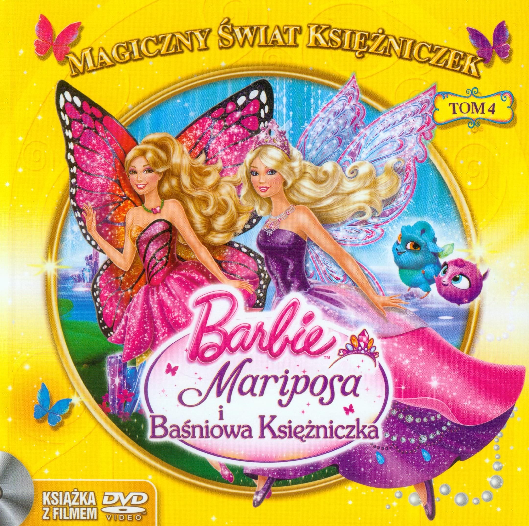 Magiczny Swiat Ksiezniczek Tom 4 Barbie Mariposa i Basniowa Ksiezniczka: Ksiazka z filmem DVD Books