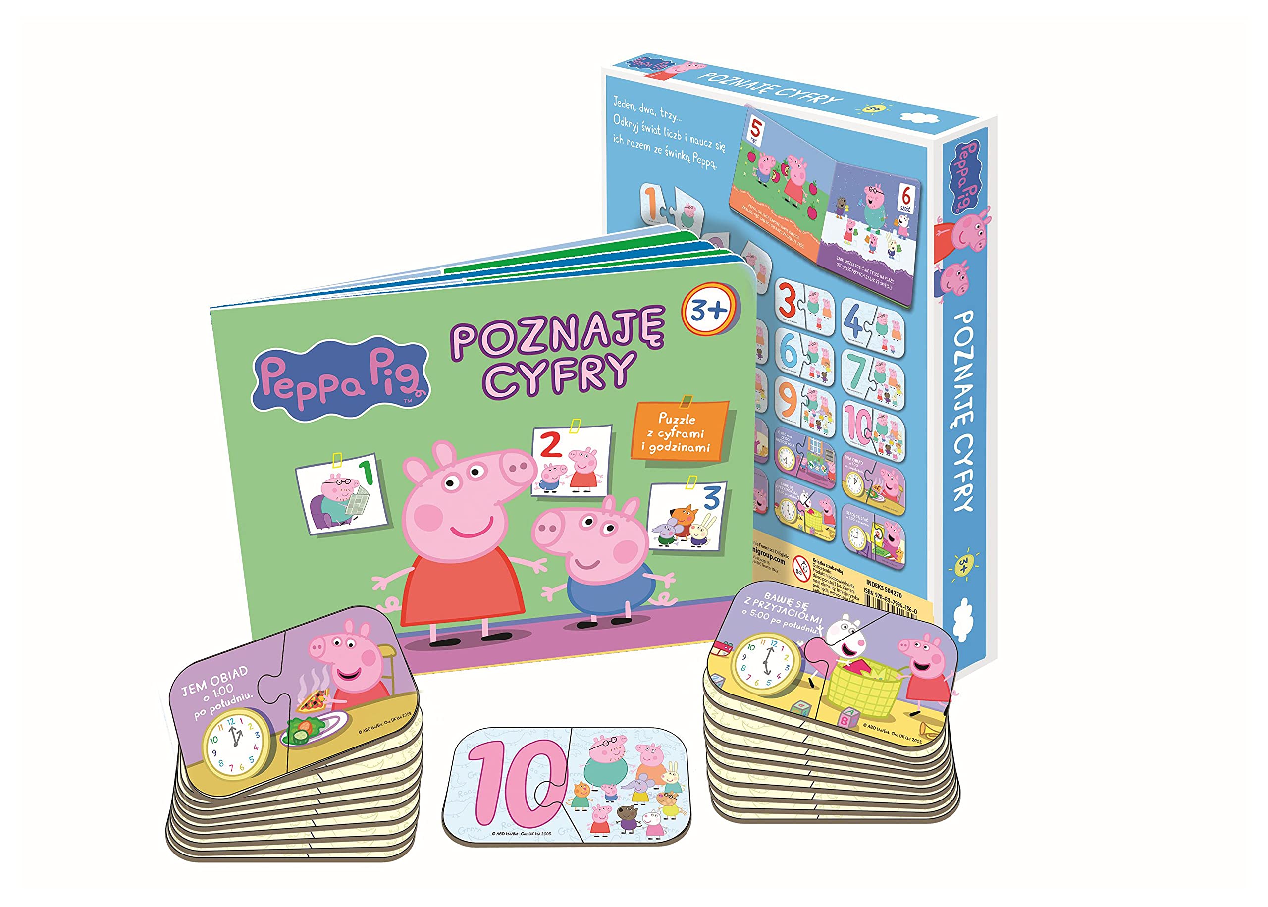 Poznaję cyfry. Świnka Peppa (twarda) + book