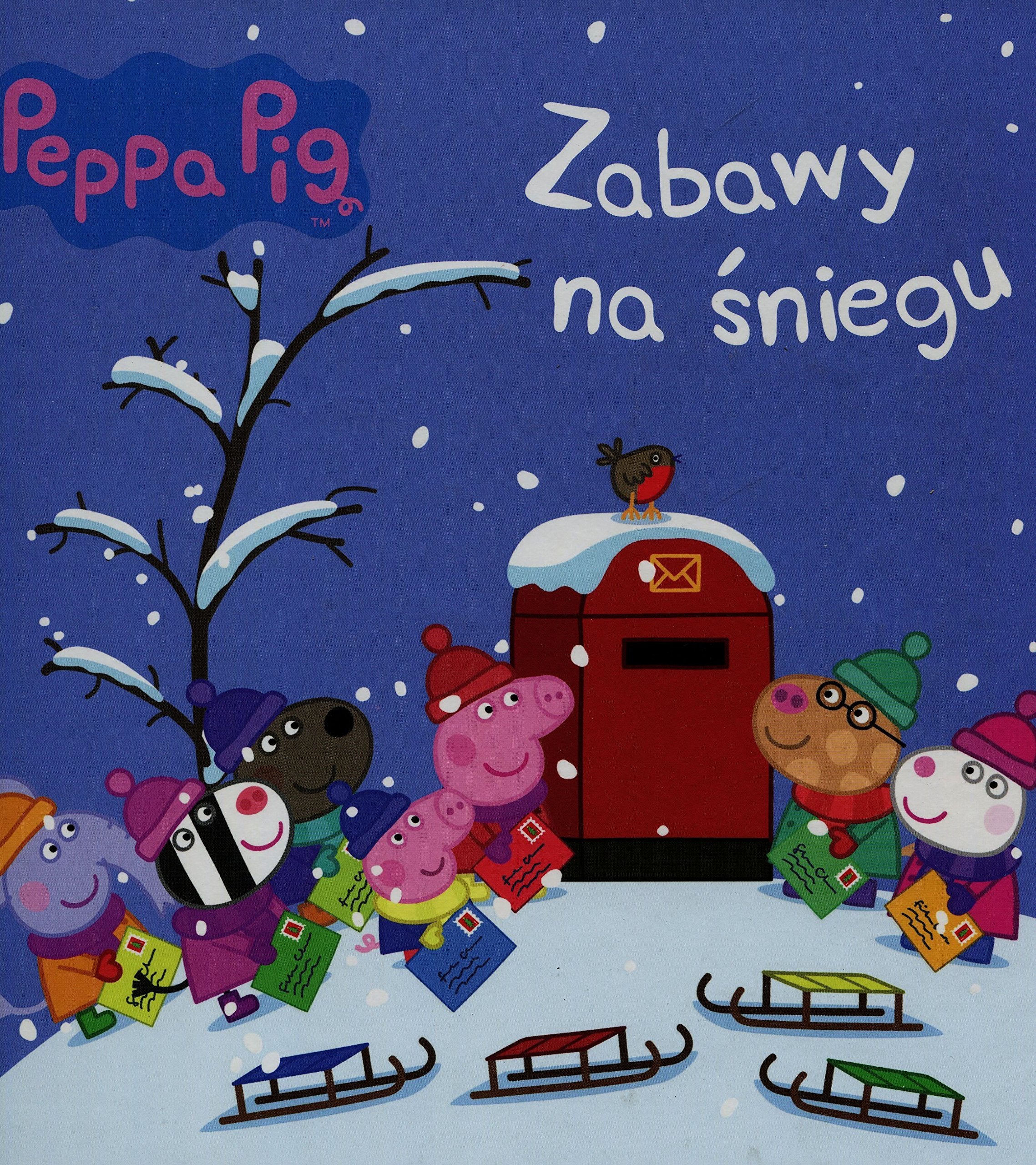Swinka Peppa Zabawy na sniegu Wizyta Mikolaja book