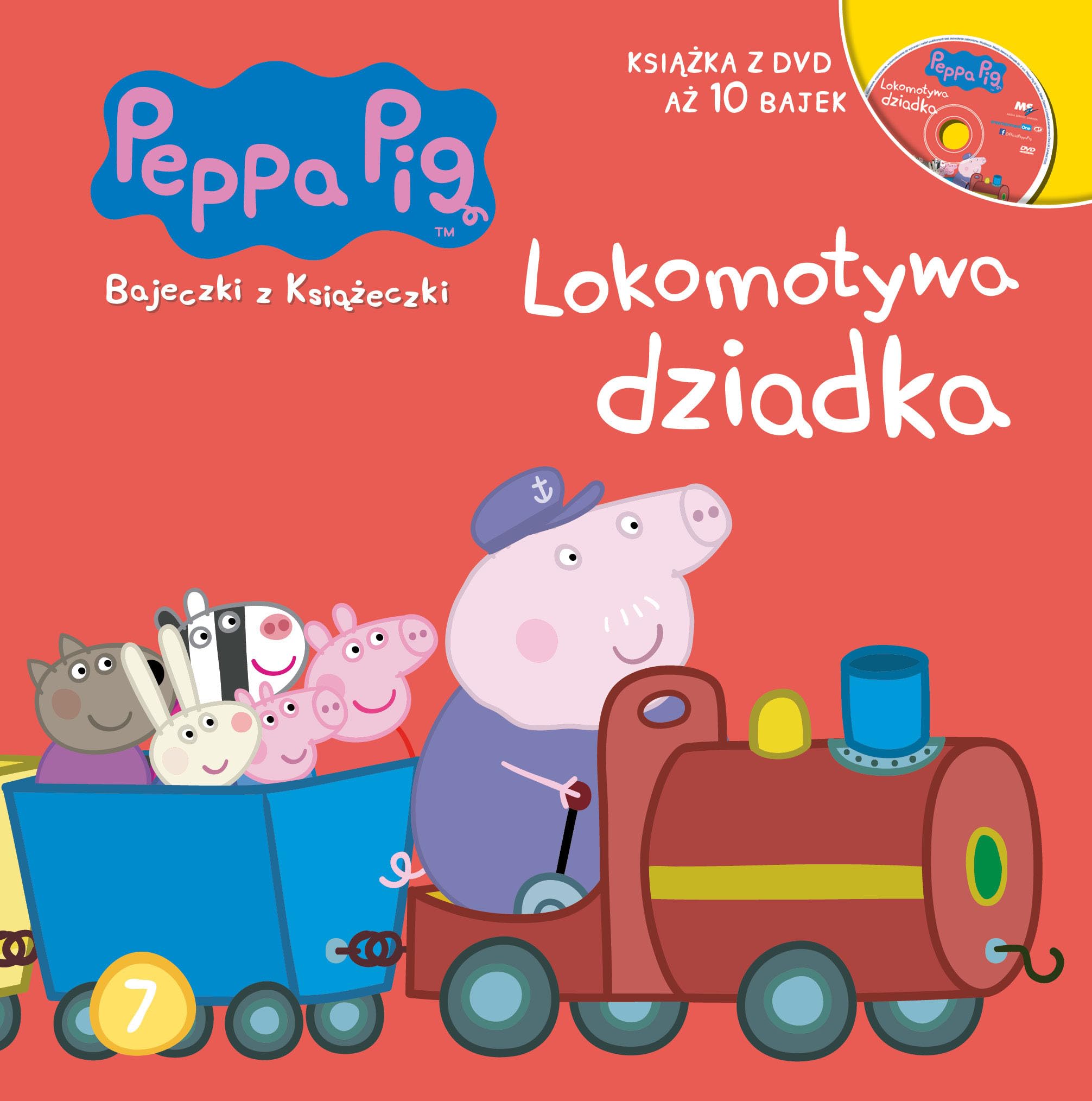 Swinka Peppa Bajeczki z ksiazeczki 7 Lokomotywa dziadka book