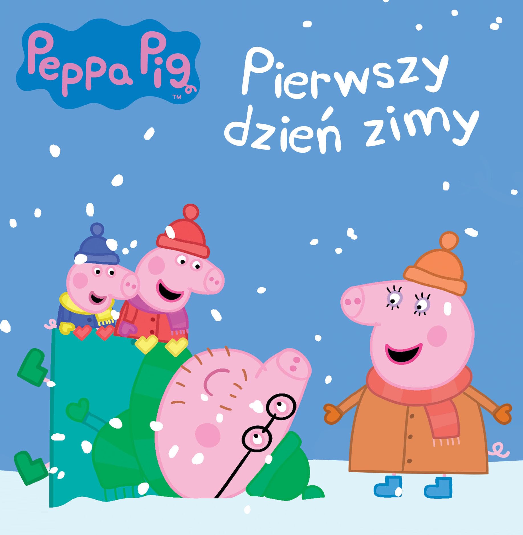 Swinka Peppa Pierwszy dzien zimy book