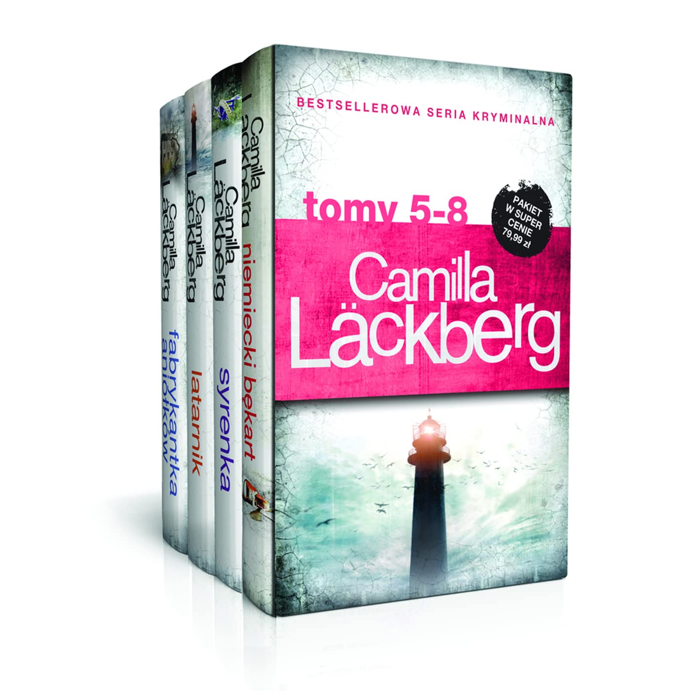 Niemiecki bekart / Syrenka / Latarnik / Fabrykantka aniolków: Pakiet Camilla Lackberg tom 5-8 Books