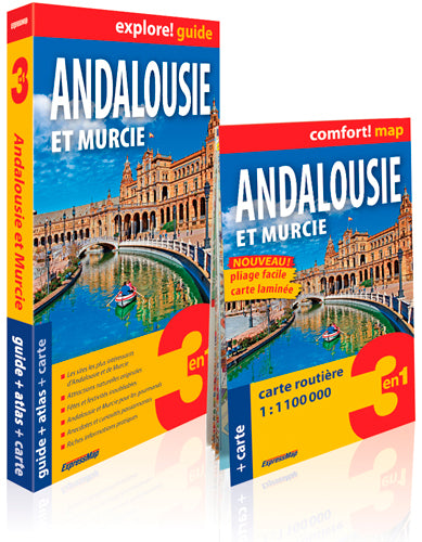 Andalousie et Murcie : 3 en 1 : guide + atlas + carte book