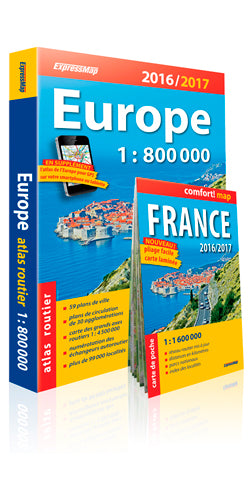 Europe : atlas routier 2016-2017 Geology & Geography