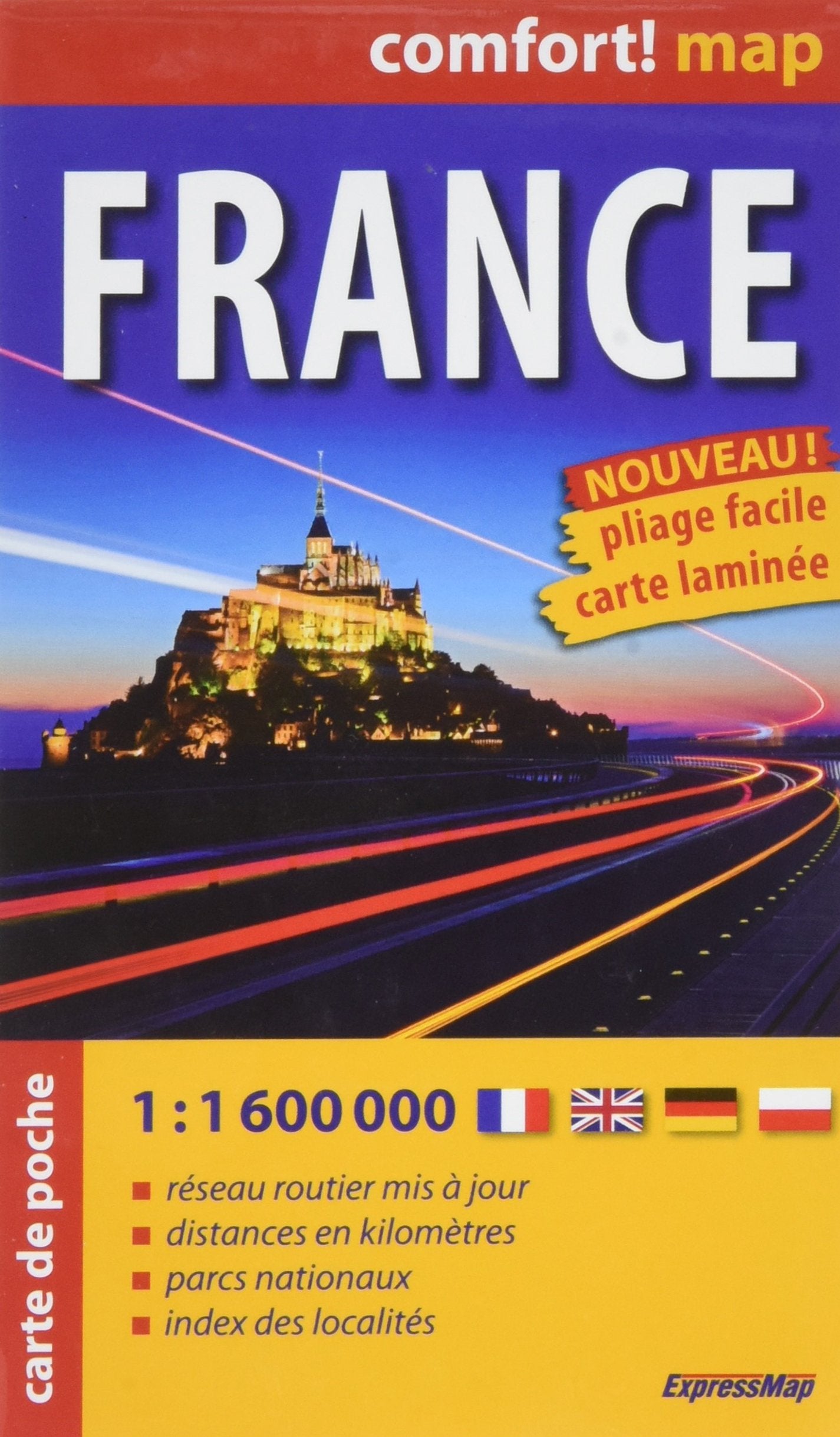 France 1/1M6 (Comfort !Map, Poche) book