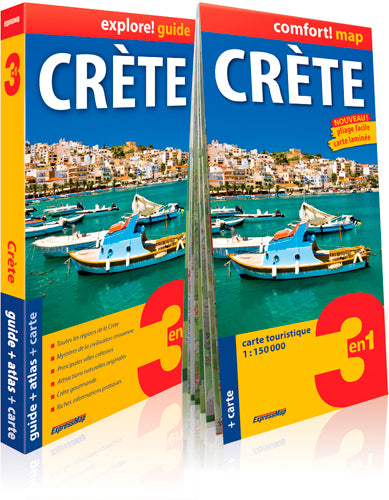 Crète : 3 en 1 : guide + atlas + carte Leisure, Home & Garden