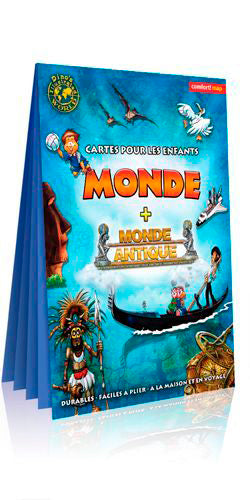 Monde + monde antique : cartes pour les enfants book