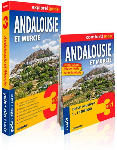 Andalousie et Murcie : 3 en 1 : guide + atlas + carte book