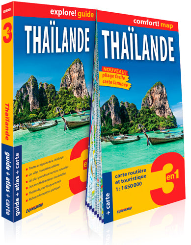 Thaïlande : 3 en 1 : guide + atlas + carte Leisure, Home & Garden