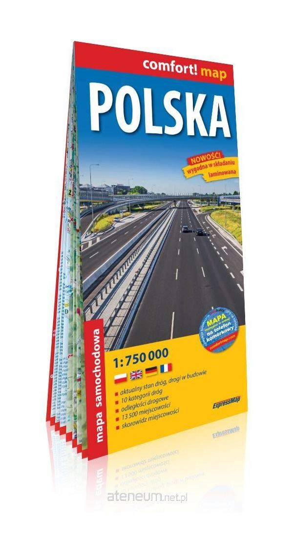 Pologne 1/750.000 (Pl) (Carte Leisure, Home & Garden