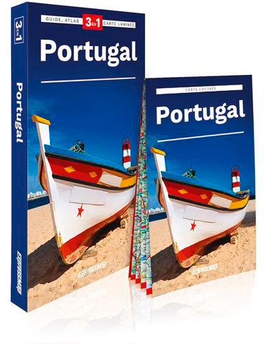 Portugal : 3 en 1 : guide, atlas, carte laminée Leisure, Home & Garden