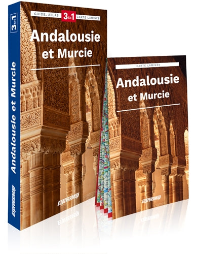 Andalousie et Murcie : 3 en 1 : guide, atlas, carte laminée Leisure, Home & Garden