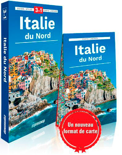 Italie du Nord : 3 en 1 : guide, atlas, carte laminée book