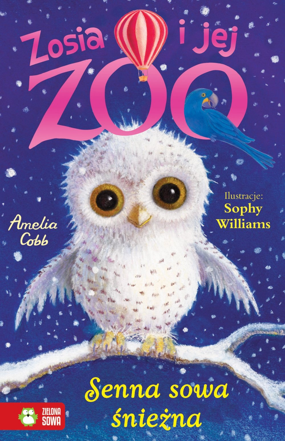 Senna sowa sniezna Zosia i jej zoo book