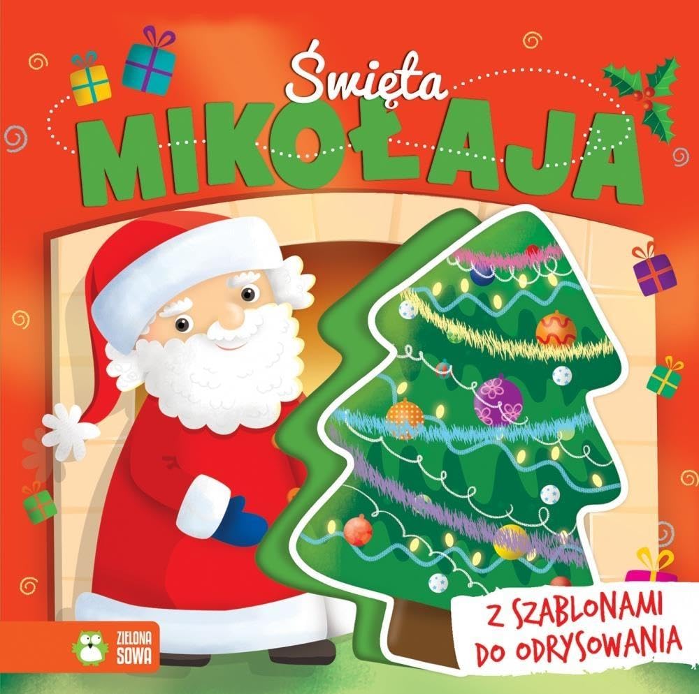 Swieta Mikolaja Ksiazka z szablonami do odrysowania Leisure & Fun