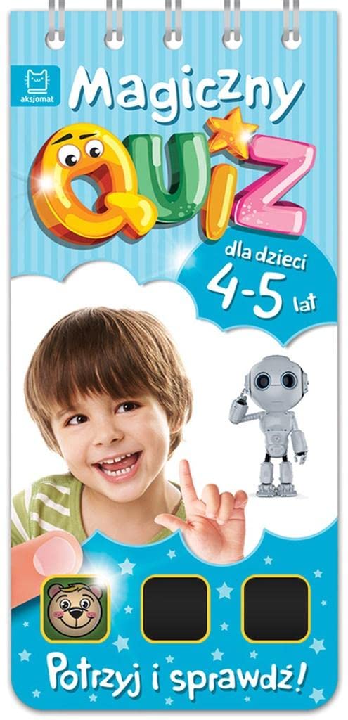Magiczny quiz dla dzieci 4-5 lat Niebieski book