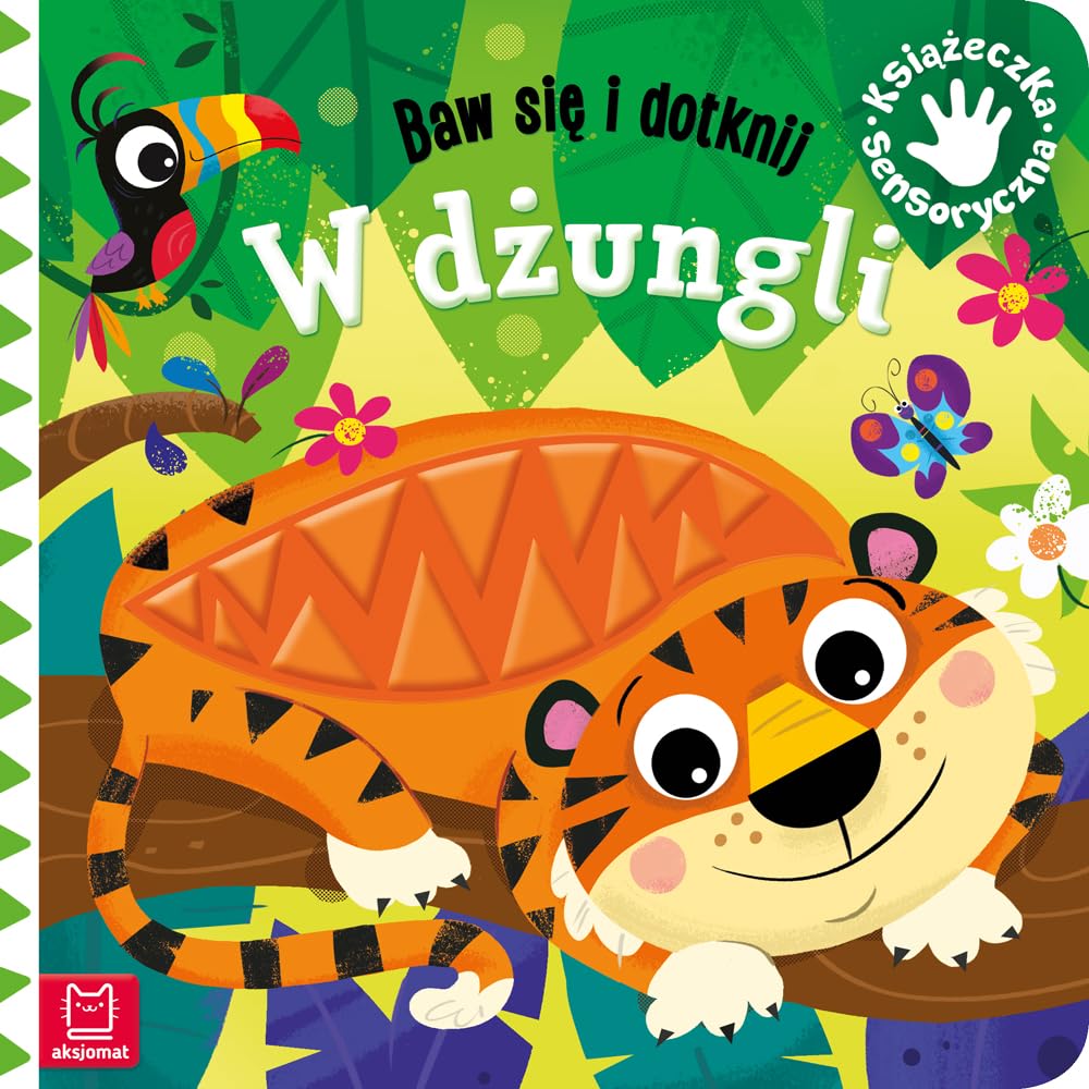 Baw się i dotknij W dżungli Książeczka sensoryczna Books