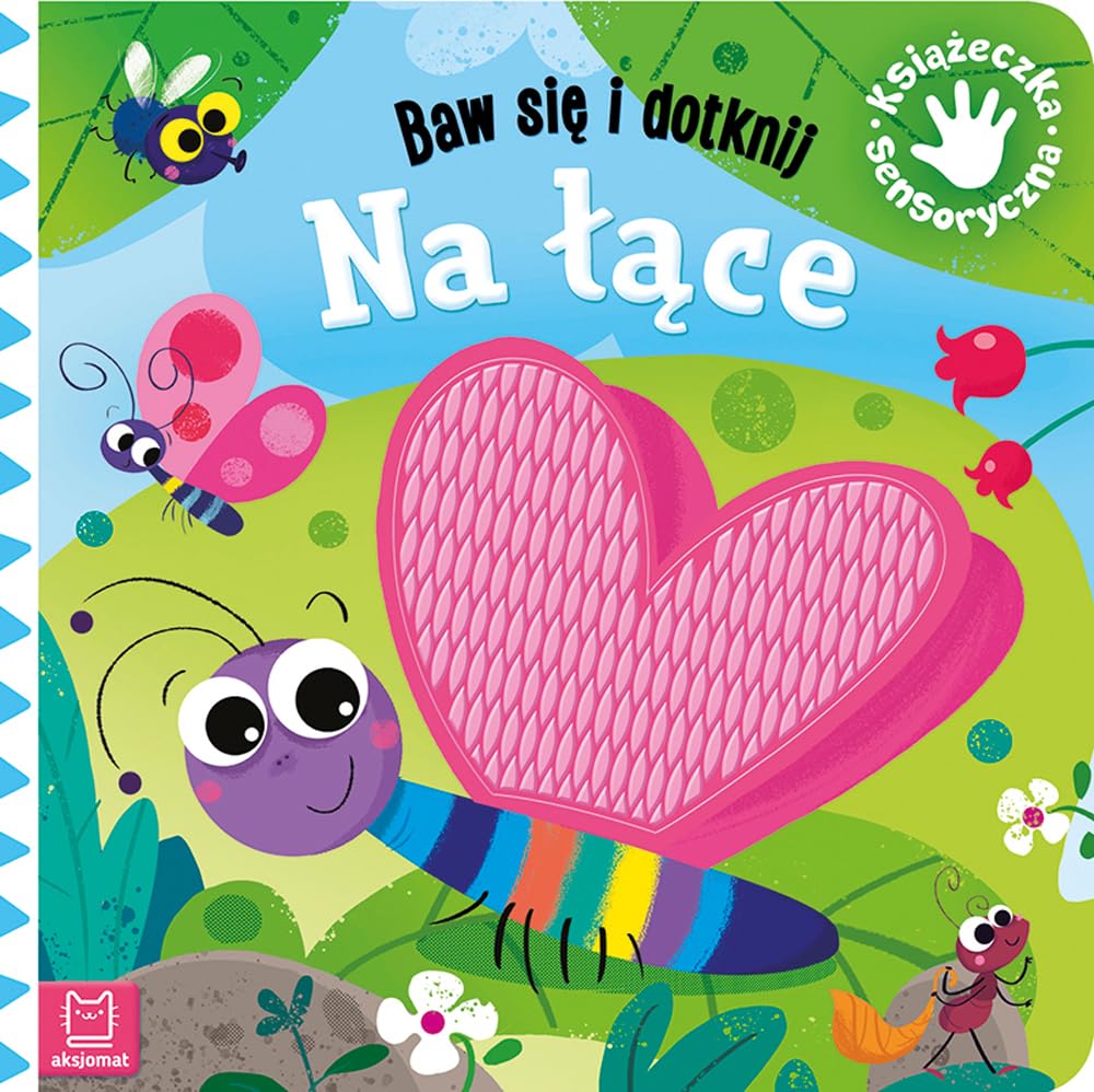 Baw się i dotknij Na łące Książeczka sensoryczna Books