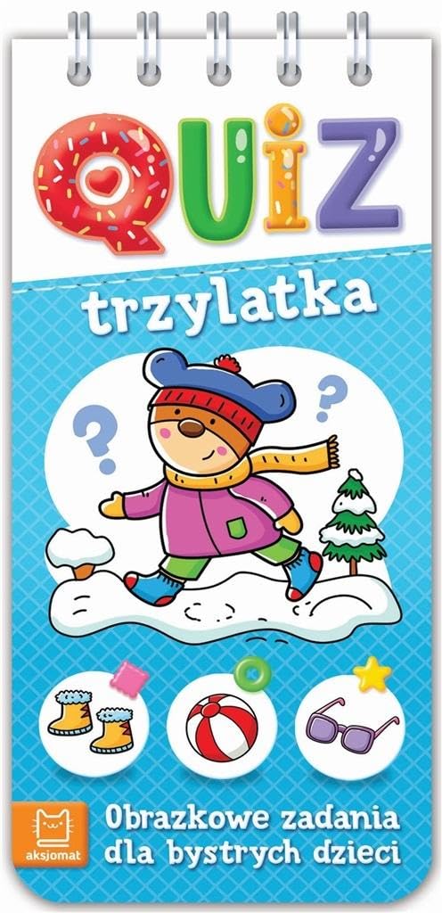 Quiz trzylatka Obrazkowe zadania dla bystrych dzieci book