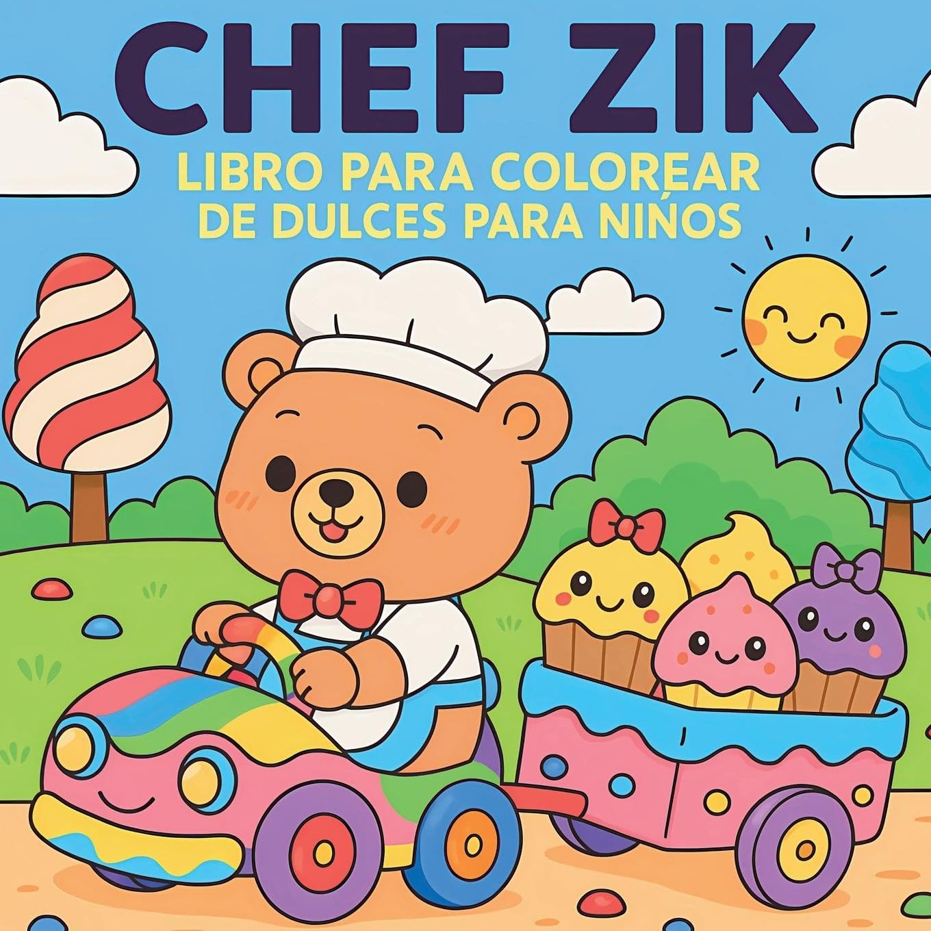 Chef Zik - Libro para colorear de dulces para niños Tiptoi & Games