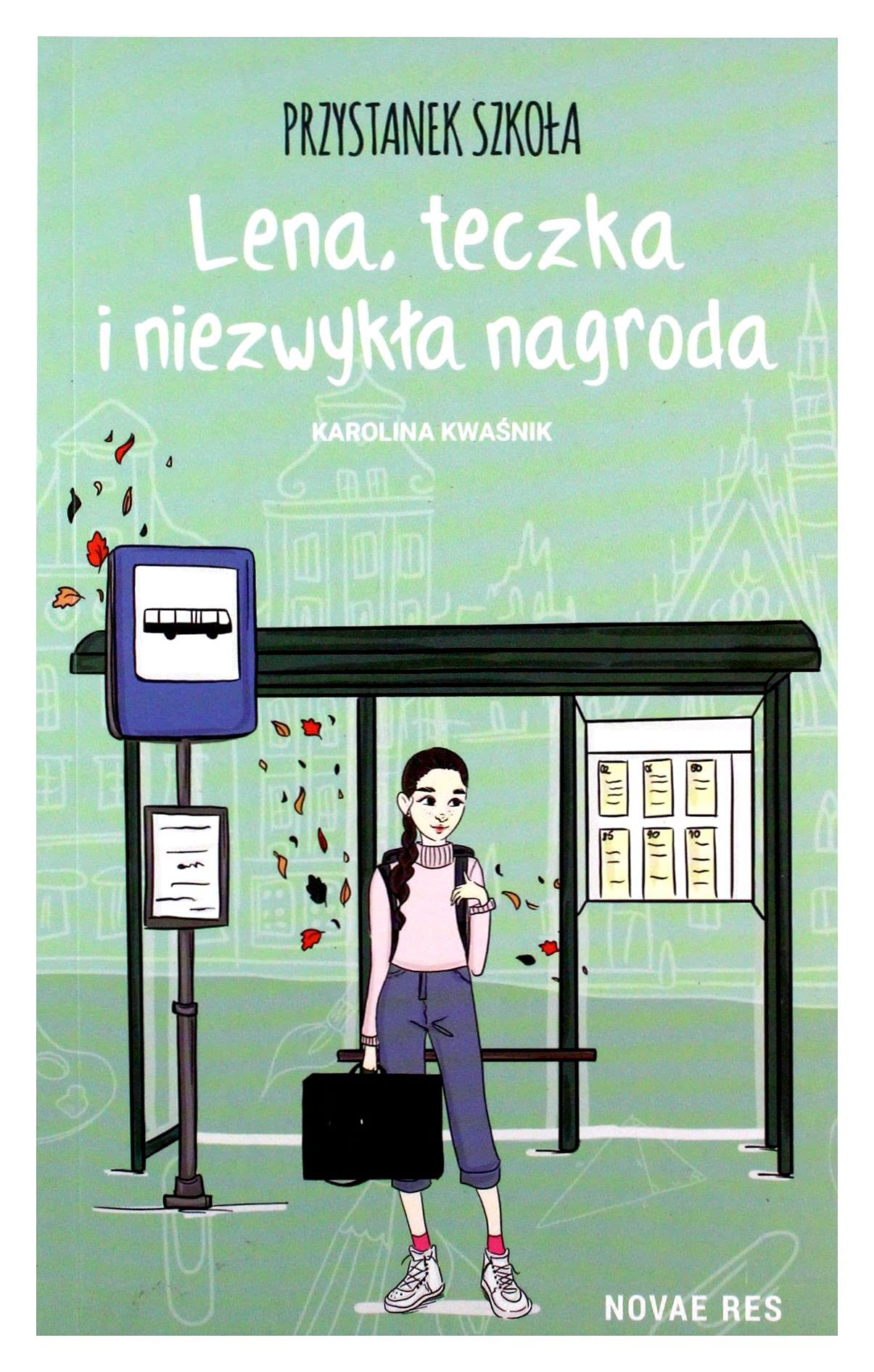 Przystanek szkoła Lena, teczka i niezwykła nagroda book