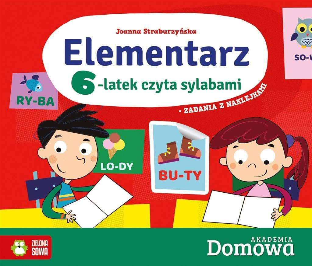 Domowa Akademia Elementarz 6-latek czyta sylabami Books