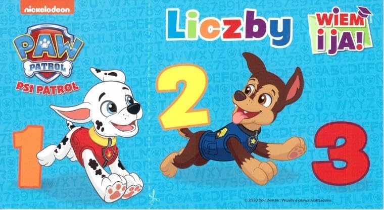 Psi Patrol. Wiem i ja! cz. 2 Liczby Books