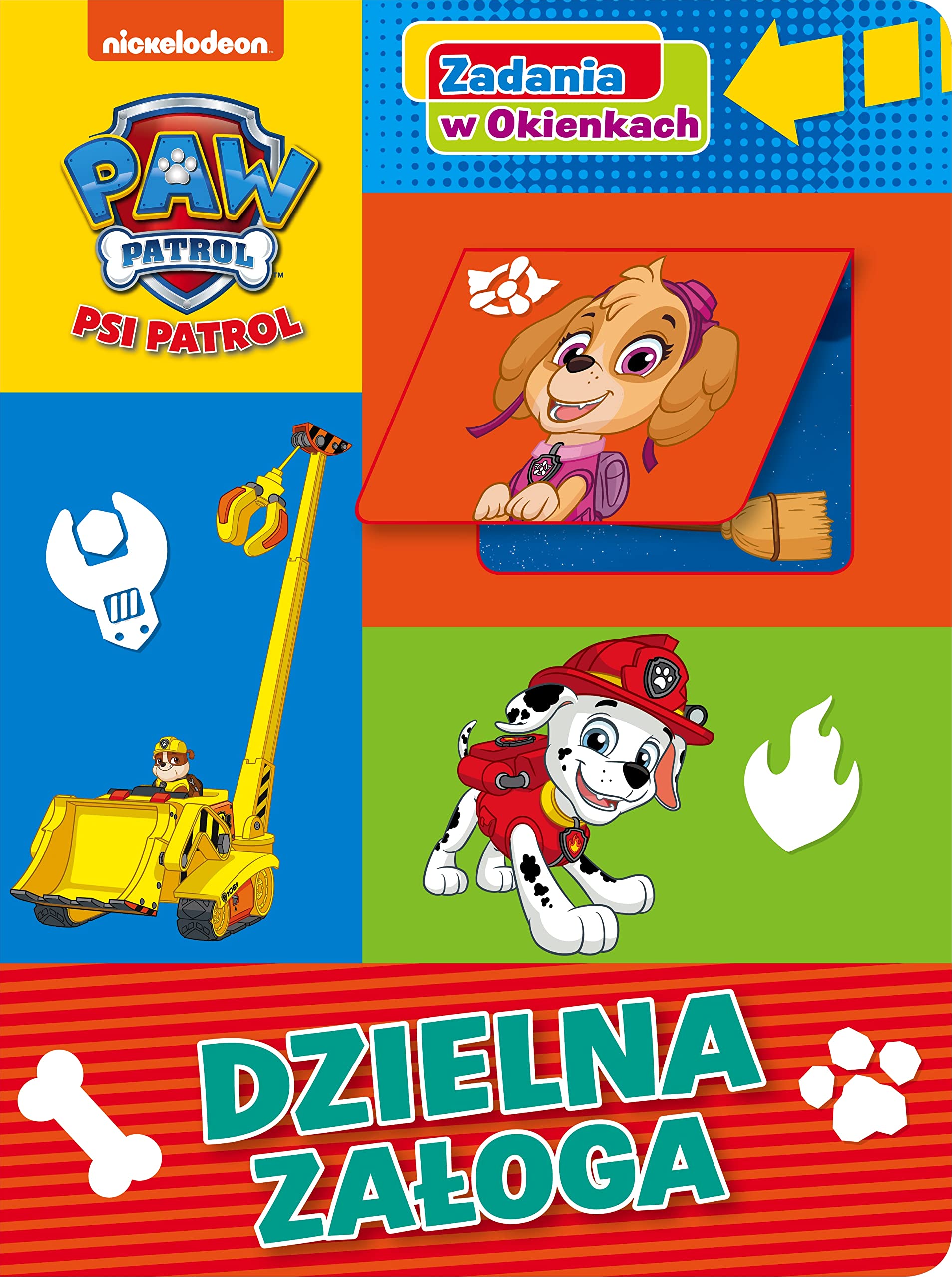 Psi Patrol Zadania w okienkach Dzielna załoga Books