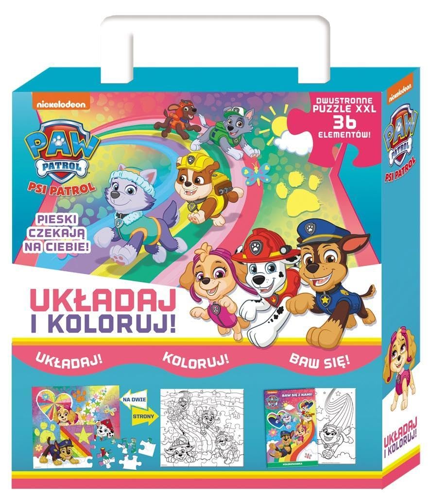Psi Patrol (Psi Patrol Układaj i koloruj) Books
