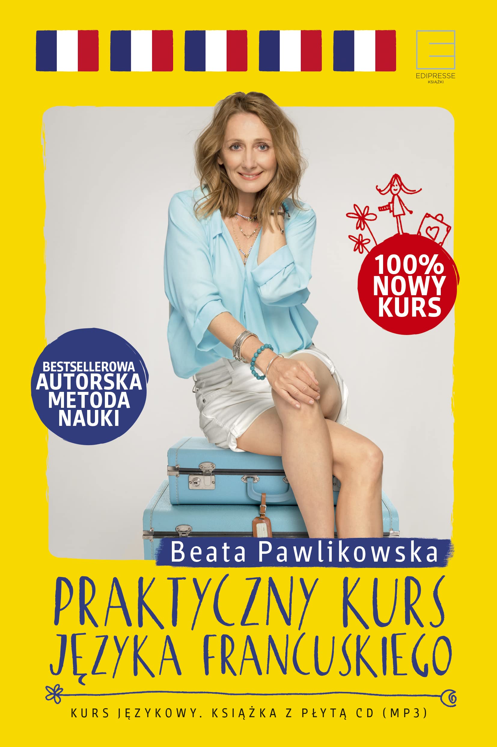 Praktyczny kurs języka francuskiego: Kurs językowy. Książka z płytą CD mp3 book