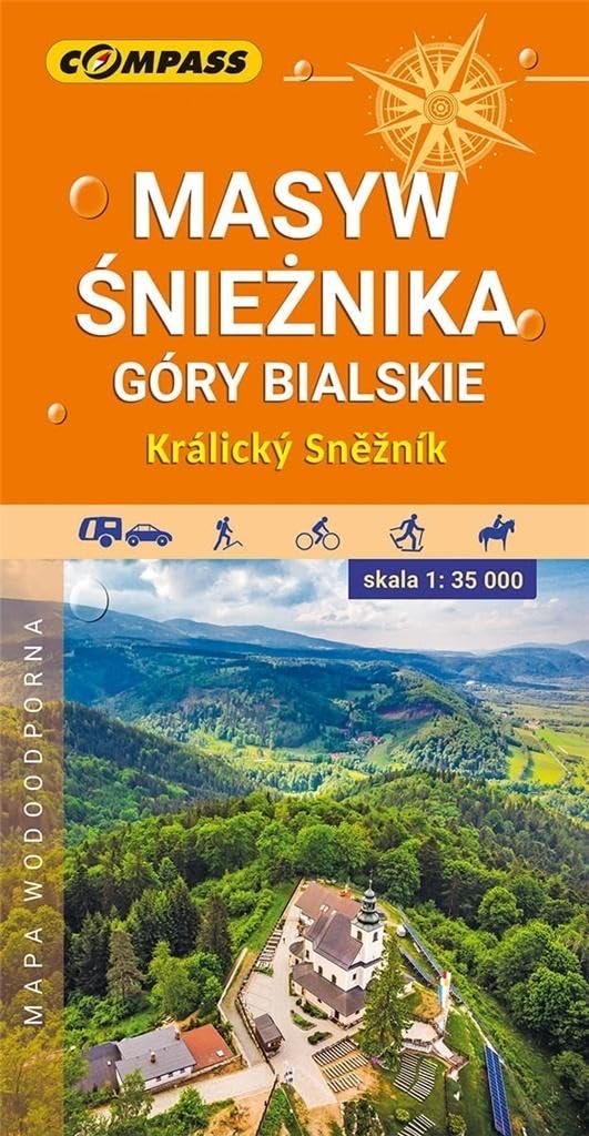 Masyw Śnieżnika Góry Bialskie mapa wodoodporna 1:35 000 Maps & Plans
