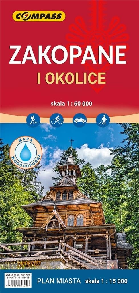 Mapa Zakopane i okolice 1:60 000 Maps & Plans