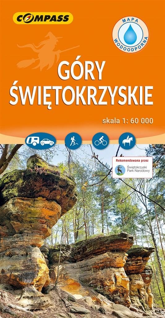 Góry Świętokrzyskie mapa laminowana 1:60 000 Maps & Plans