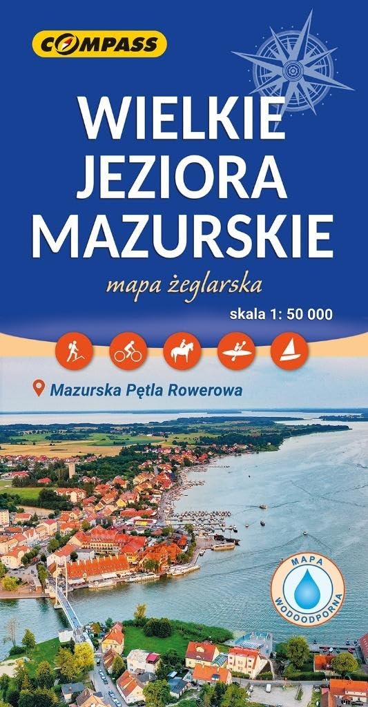 Wielkie Jeziora Mazurskie mapa żeglarska 1:50 000 Maps & Plans