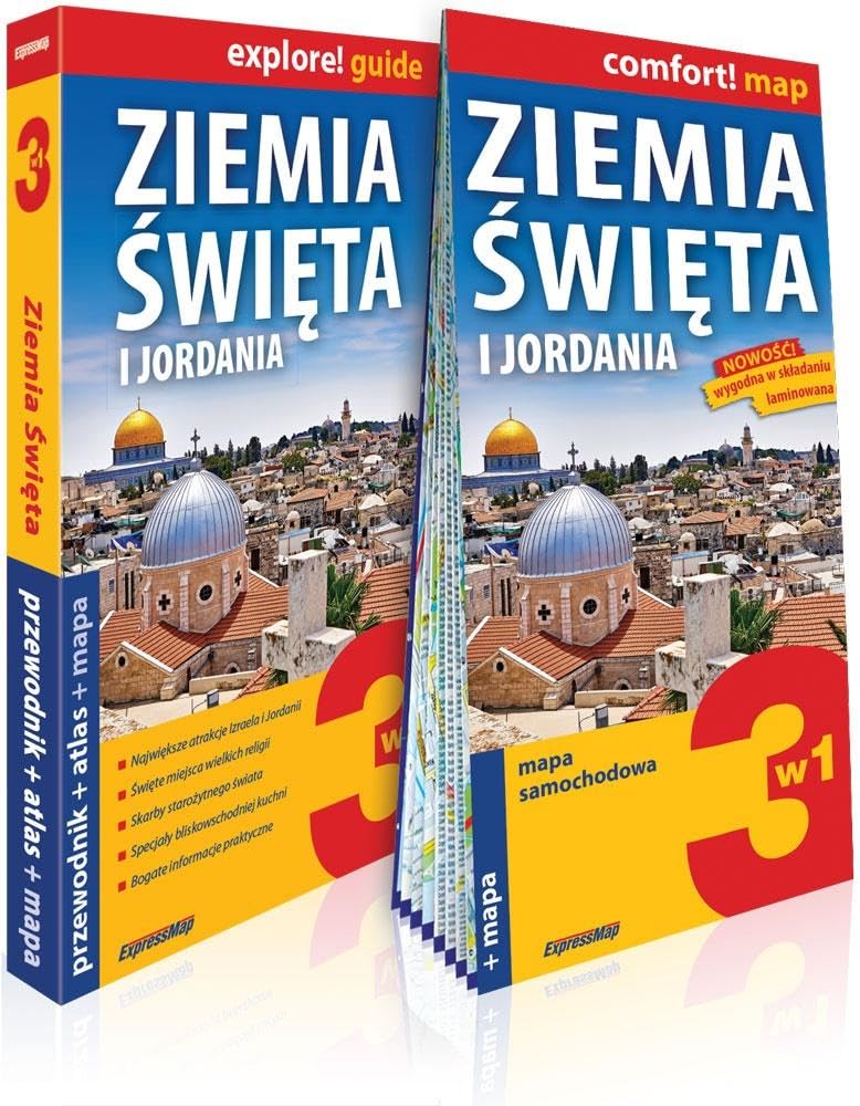 Ziemia ĹwiÄta i Jordania 3w1: przewodnik + atlas + mapa - Dominik Derlicki Books