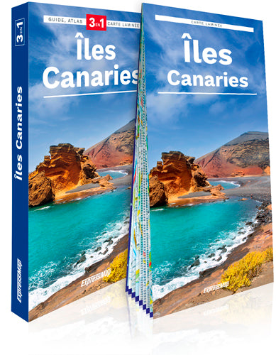 Iles Canaries : 3 en 1 : guide, atlas, cartes laminée Leisure, Home & Garden