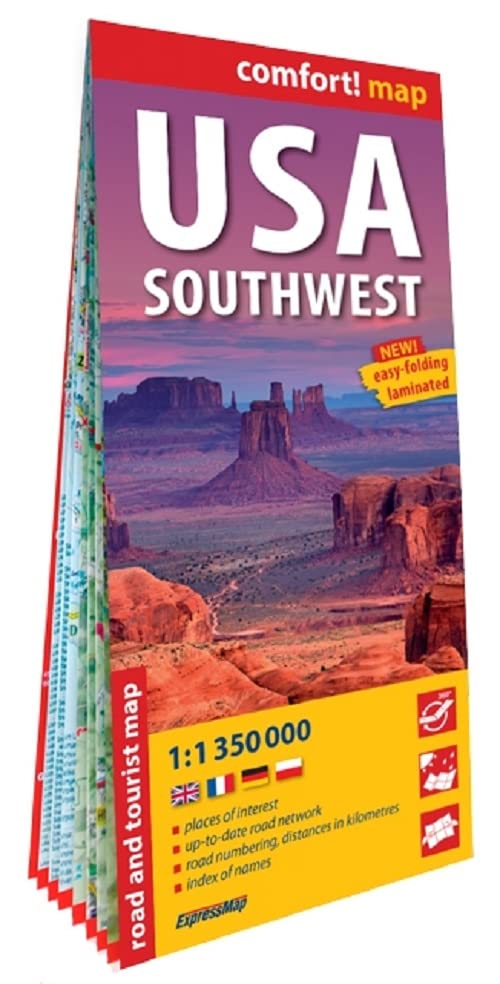 États-Unis d'Amérique. Sud Ouest (USA S-W) 1/1M350 (carte grand format laminée) book