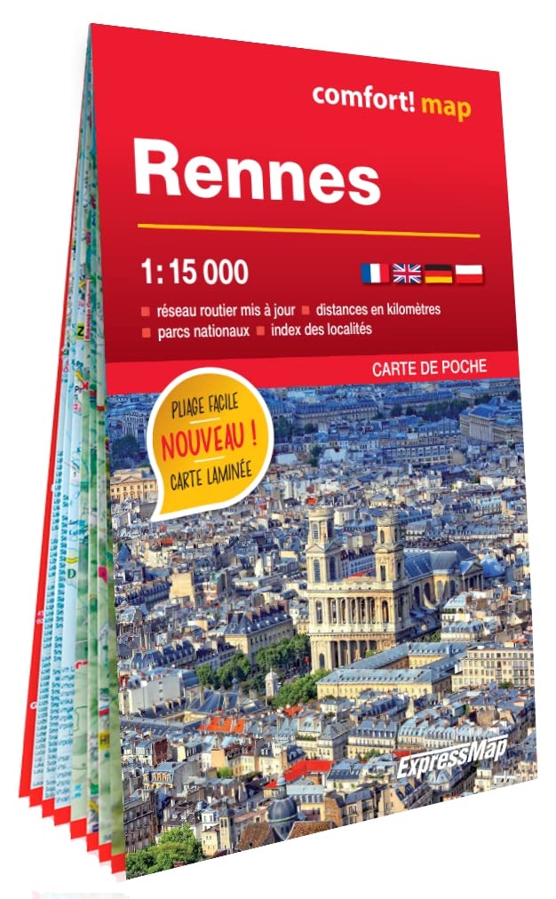 Rennes 1/15.000 (carte format poche laminée - plan de ville) book