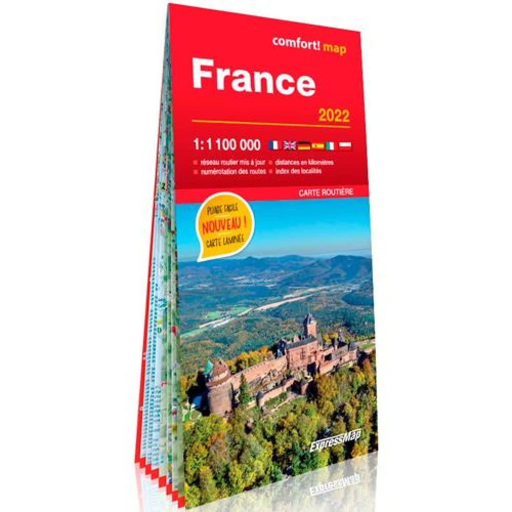 France 2022 1/1M (carte grand format laminée) Leisure, Home & Garden